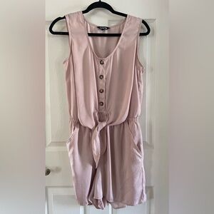 Express Pink Sleeveless Romper Large